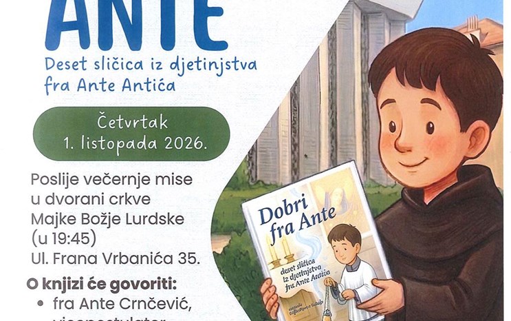 Dobri fra Ante - predstavljanje knjige